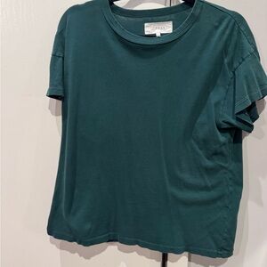 THE GREAT. Teal Short Sleeve Tee